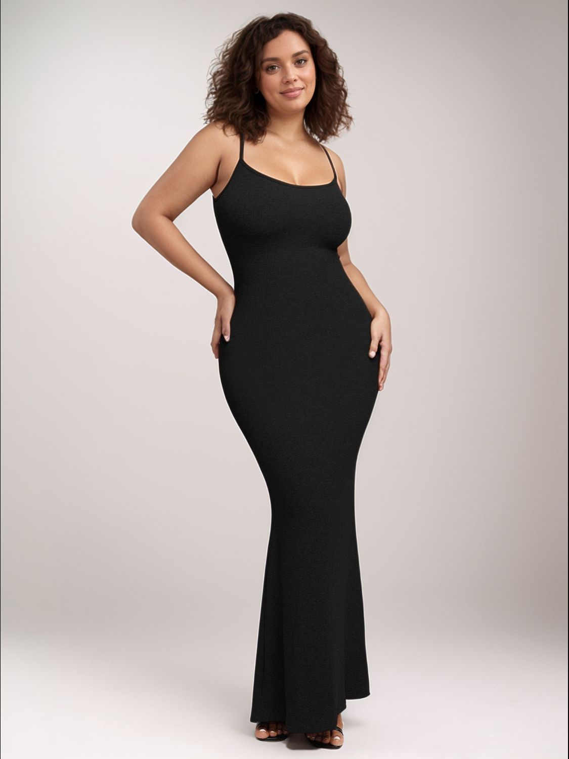 LMS0101 Basic Bae Built-In Shapewear Sleeveless Maxi Dress