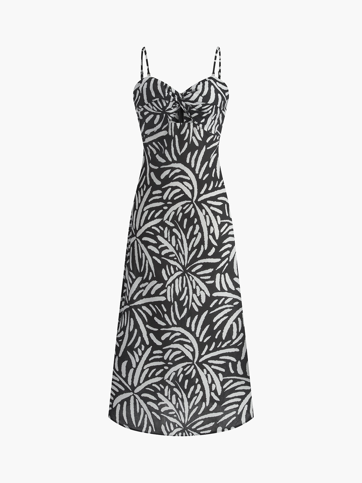 Print Twist Cami Long Dress