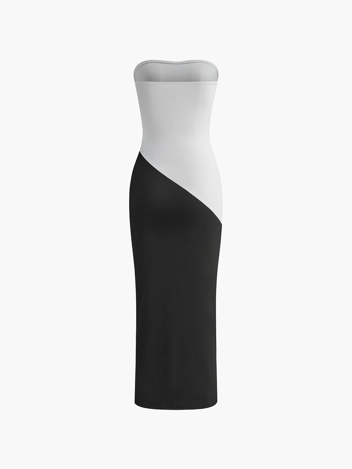 ABT46BK Slim Colorblock Tube Dress