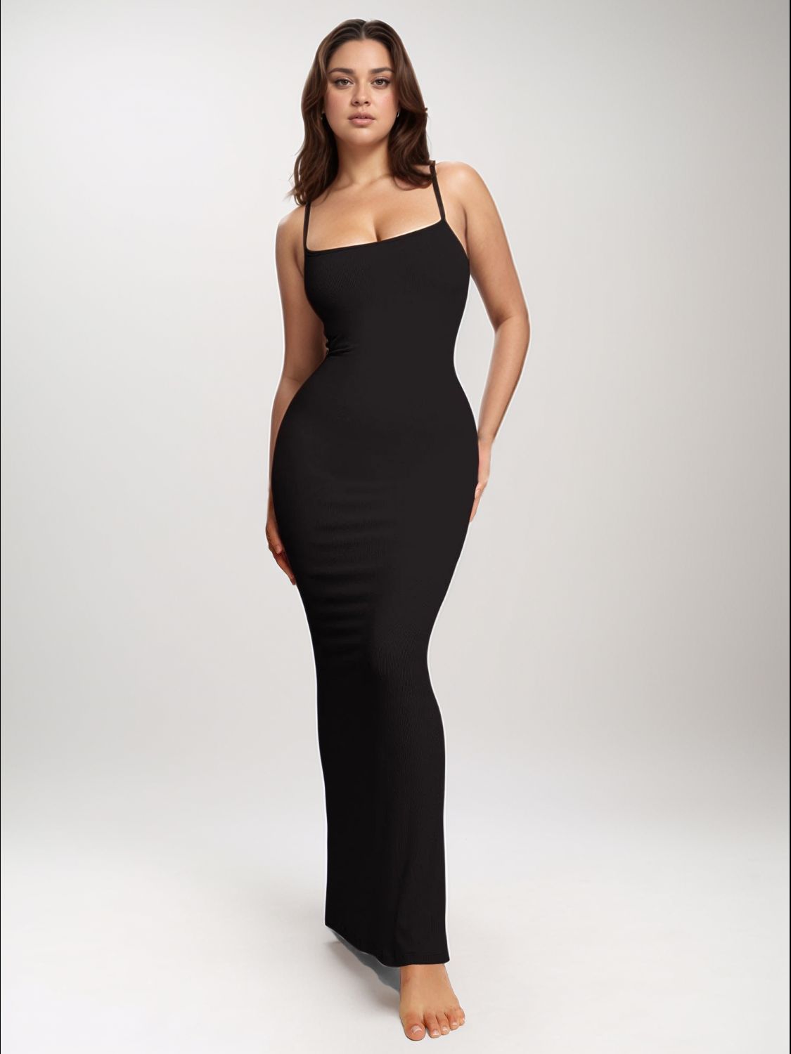 LMS0101 Basic Bae Built-In Shapewear Sleeveless Maxi Dress